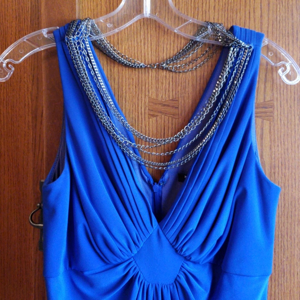Blue semi formal